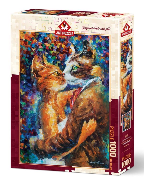Art Puzzle Aşık Kedilerin Dansı 1000 Parça