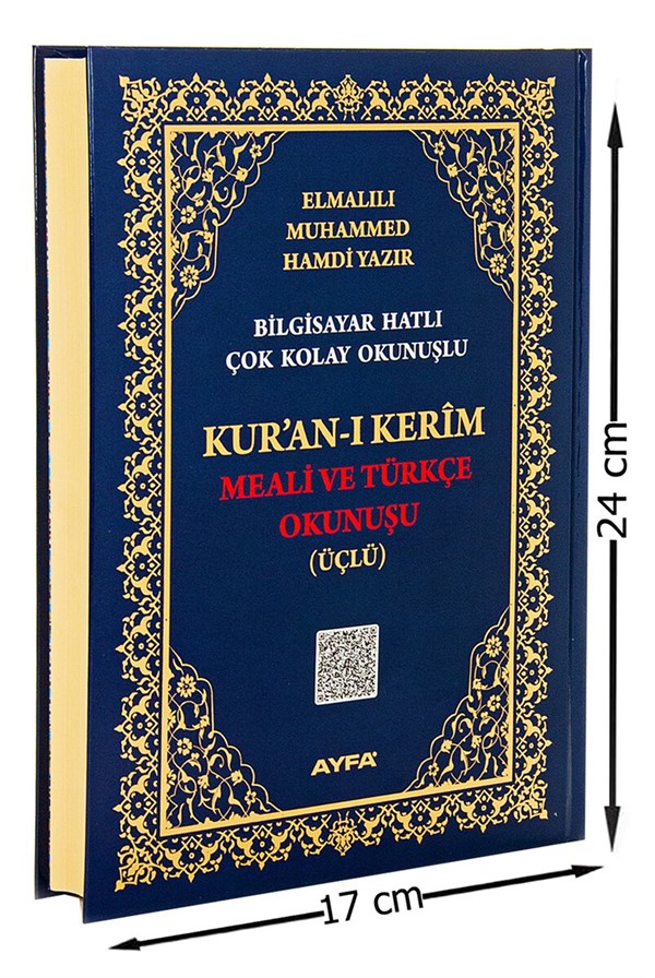 Orta Boy Kuranı Kerim Meali ve Türkçe Okunuşu - Üçlü