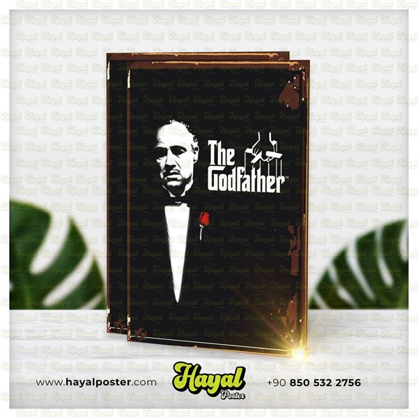 The Godfather Baba Sinema Retro Vintage Ahşap Poster