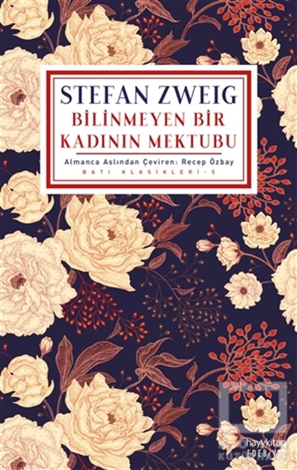 Stefan ZweigTürkçe RomanlarBilinmeyen Bir Kadının Mektubu