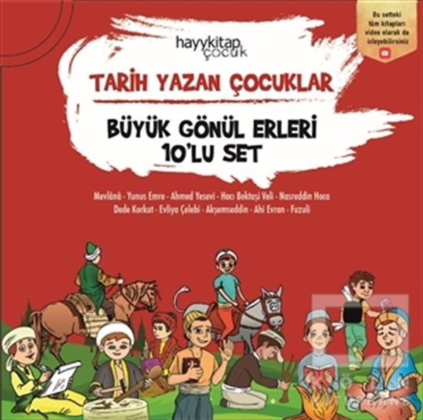 Ayşe HaleTürkische klassische KinderbücherBüyük Gönül Erleri 10’lu Set - Tarih Yazan Çocuklar