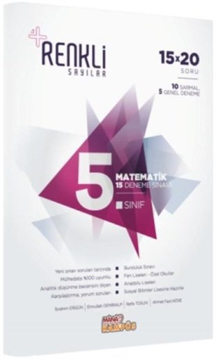 KolektifMatematik5.Sınıf Matematik 15 Deneme Sınavı-Renkli Sayılar