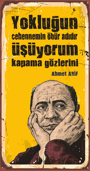 Ahmet Arif Ahşap Şair Posteri hayal poster