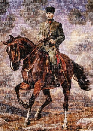 Art Puzzle Atatürk Sakarya İsimli Atıyla Kolaj 1000 Parça