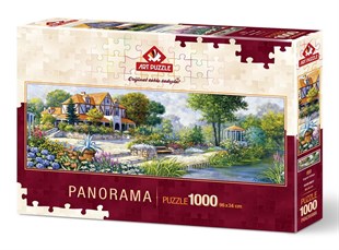 Art Puzzle English Cottage 1000 Parça Panorama