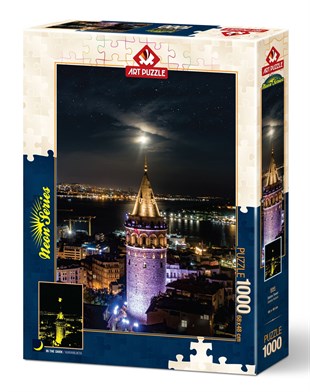 Art Puzzle Galata Kulesi 1000 Parça Neon Puzzle