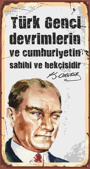 Atatürk Ahşap Edebiyat Posterleri Hayal Poster
