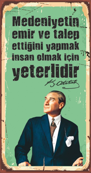 Atatürk Ahşap Edebiyat Posterleri hayal poster