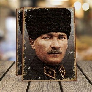 Gazi Mareşal Mustafa Kemal Ahşap Retro