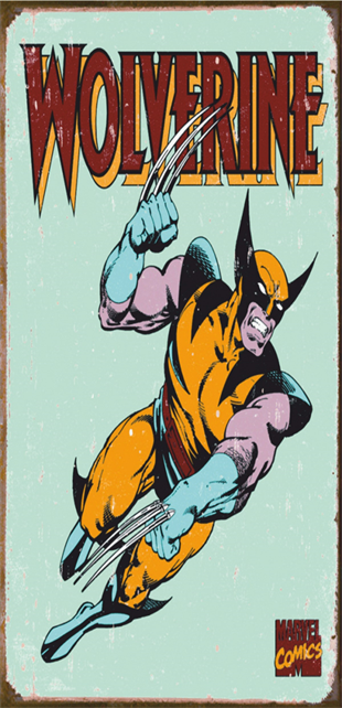 Wolverine Marvel Mini Retro Ahşap Poster