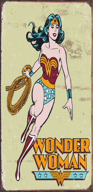 Wonder Woman Marvel Retro Mini Ahşap Poster