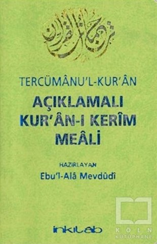 KolektifGenel KonularAçıklamalı Kur'an-ı Kerim Meali Tercümanu'l-Kur'an