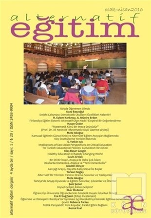 KolektifDiğerAlternatif Eğitim Dergisi Sayı: 1 Ocak - Nisan 2016