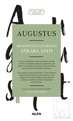 AugustusTarihi Biyografi ve Otobiyografi KitaplarıAnkara Anıtı