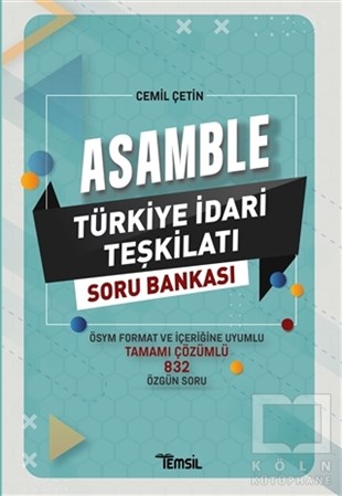 Cemil ÇetinSınavlara Hazırlık KitaplarıAsamble Türkiye İdari Teşkilatı Çözümlü Soru Bankası