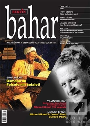 KolektifSanatBerfin Bahar Aylık Kültür Sanat ve Edebiyat Dergisi Sayı: 227 Ocak 2017