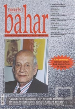 KolektifDiğerBerfin Bahar Aylık Kültür, Sanat ve Edebiyat Dergisi Sayı : 101