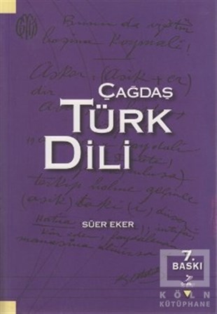 Süer EkerAkademikÇağdaş Türk Dili