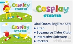 Başak ElmasDil ÖğrenimiCosplay Starter Okul Öncesi İngilizce Eğitim Seti (Kitap + Boyama ve Çizim Kitabı + Stickers + Interactive Software)