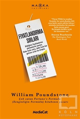 William PoundstoneAraştırma-İnceleme-KuramFiyatlandırma Sırları