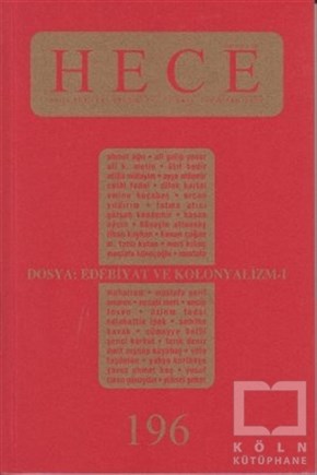 KolektifDiğerHece Aylık Edebiyat Dergisi Sayı: 196