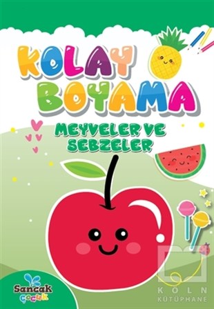 Fatıma Gülbahar KaracaBoyama KitaplarıKolay Boyama - Meyveler ve Sebzeler