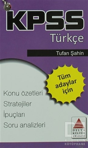 Tufan ŞahinSınavlara Hazırlık KitaplarıKPSS Türkçe