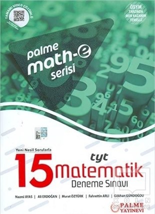 Nazmi AyasSınavlara Hazırlık KitaplarıMath-e Serisi TYT Matematik Yeni Nesil Sorularla 15 Deneme Sınavı