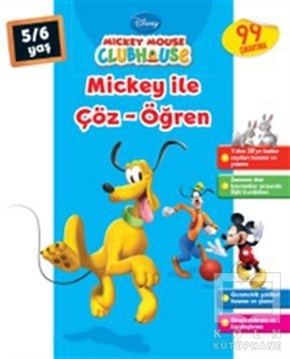 KolektifÇıkartmalı KitaplarMickey Mouse Clubhouse - Mickey ile Çöz - Öğren (5-6 Yaş)
