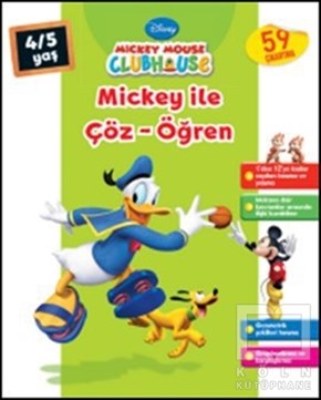 KolektifÇıkartmalı KitaplarMickey Mouse Clubhouse - Mickey ile Çöz - Öğren (4-5 Yaş)