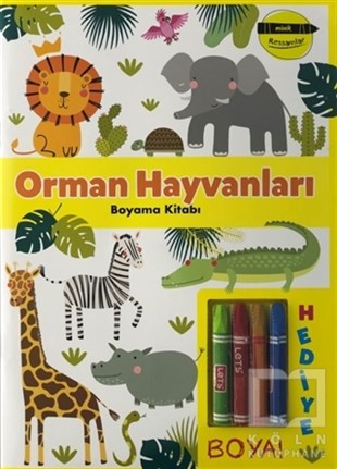 KolektifBoyama KitaplarıOrman Hayvanları Boyama Kitabı - Minik Ressamlar