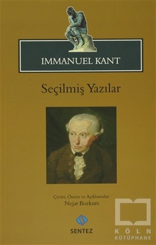 Immanuel KantGenel Felsefe KitaplarıSeçilmiş Yazılar