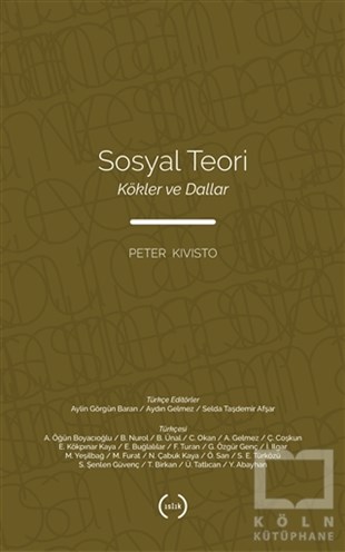 Peter KivistoGenel Sosyoloji KitaplarıSosyal Teori