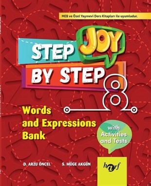 Arzu ÖncelYabanci DilStep By Step Joy 8.Sınıf English Words and Expressions Bank
