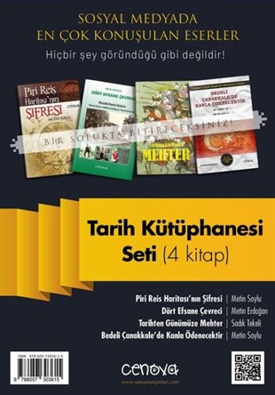 Metin ErdoğanTürk Tarihi Araştırmaları KitaplarıTarih Kütüphanesi Seti - 4 kitap Takım