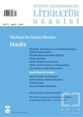 KolektifDiğerTürkiye Araştırmaları Literatür Dergisi Cilt 11 Sayı: 21