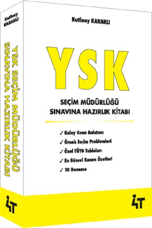 Kutluay KararlıDiğer Sınav KitaplarıYSK Seçim Müdürlüğü Sınavına Hazırlık Kitabı