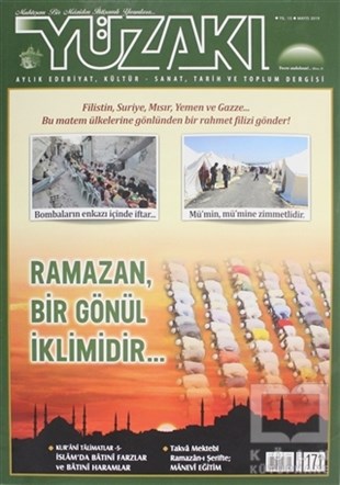 KolektifDiğerYüzakı Aylık Edebiyat, Kültür - Sanat, Tarih ve Toplum Dergisi Sayı: 171 Mayıs 2019