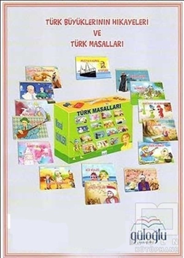 KolektifTürk Klasik Çocuk KitaplarıTürk Büyüklerinin Hikayeleri ve Türk Masalları (15 Kitap)