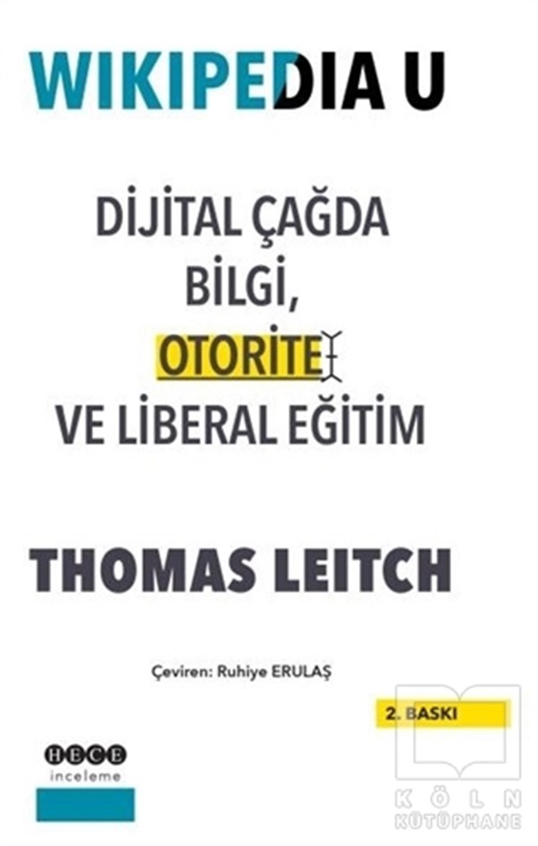 Thomas LeitchGenel KonularWikipedia U