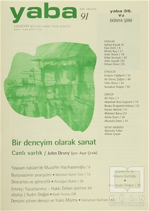 KolektifEdebiyatYaba Edebiyat Dergisi Sayı: 91